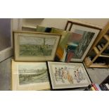 Collection of Pictures - Framed and Glazed John King Signed Limited Edition Hunting Print, Framed