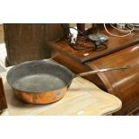 Copper Pan with Brass Handle