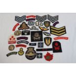 A Collection Of Approx 35 x Military Cloth Badges / Patches.