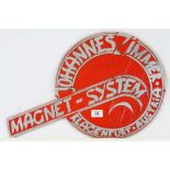 Aluminium Sign ' Magnet-System, Johannes Limmer, Klagenfurt, Austria '