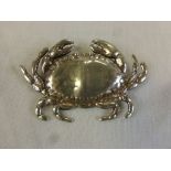 Silver Hallmarked Crab Brooch