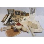 A Large Collection Of WW1 Ephemera To Include Photographs, Documents, Letters .. Etc...