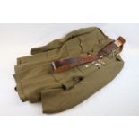 A Royal Army Medical Corps WW2 Tunic Dated To Include Sam Browne Belt.