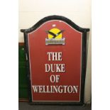 Large Duke of Wellington Pub Sign