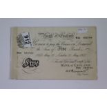 Peppiatt White £5 Pounds banknote 21 May 1947