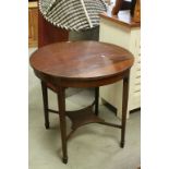 Early 20th century Mahogany Inlaid Circular Table