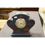Early 20th century Blue Painted Chinoiserie Style Clock