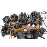 Collection of Twelve Sets of Binoculars (Nine Cased) including Canon, Greenkat, Jules Vernier & Cie,