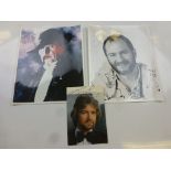 Signed Photographs of Kenny Everett, Noel Edmonds & Michael Crawford