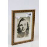 Framed Black and White Photograph of Vera Lynn with her autograph ' To ??? Sincerely Yours Vera Lynn