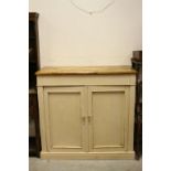 Victorian Painted Pine Store Cupboard