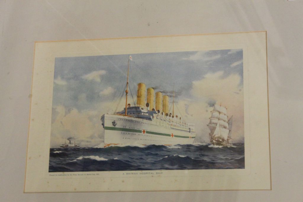 Shipping interest group of 8 pictures to include Ocean Going Vessels, 2 Oil Painitngs, etc by Melton - Image 2 of 3