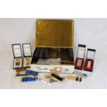 Box of cigarette lighters to include BrotherLite, Flamex, John Player Special etc approximately 36