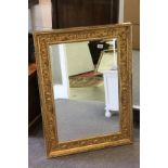 Gilt Framed Mirror with Bevelled Edge, 96cms x 70cms