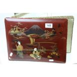 Vintage Japanese Photograph album, with Lacquered Board covers