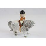 Beswick ceramic "Thelwell" model of a rider & pony 1981