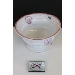 Bristol General Steam Navigation Company footed bowl with Pink detailing Coat of Arms plus a