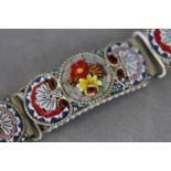 Micro Mosaic Italian Five Link Bracelet