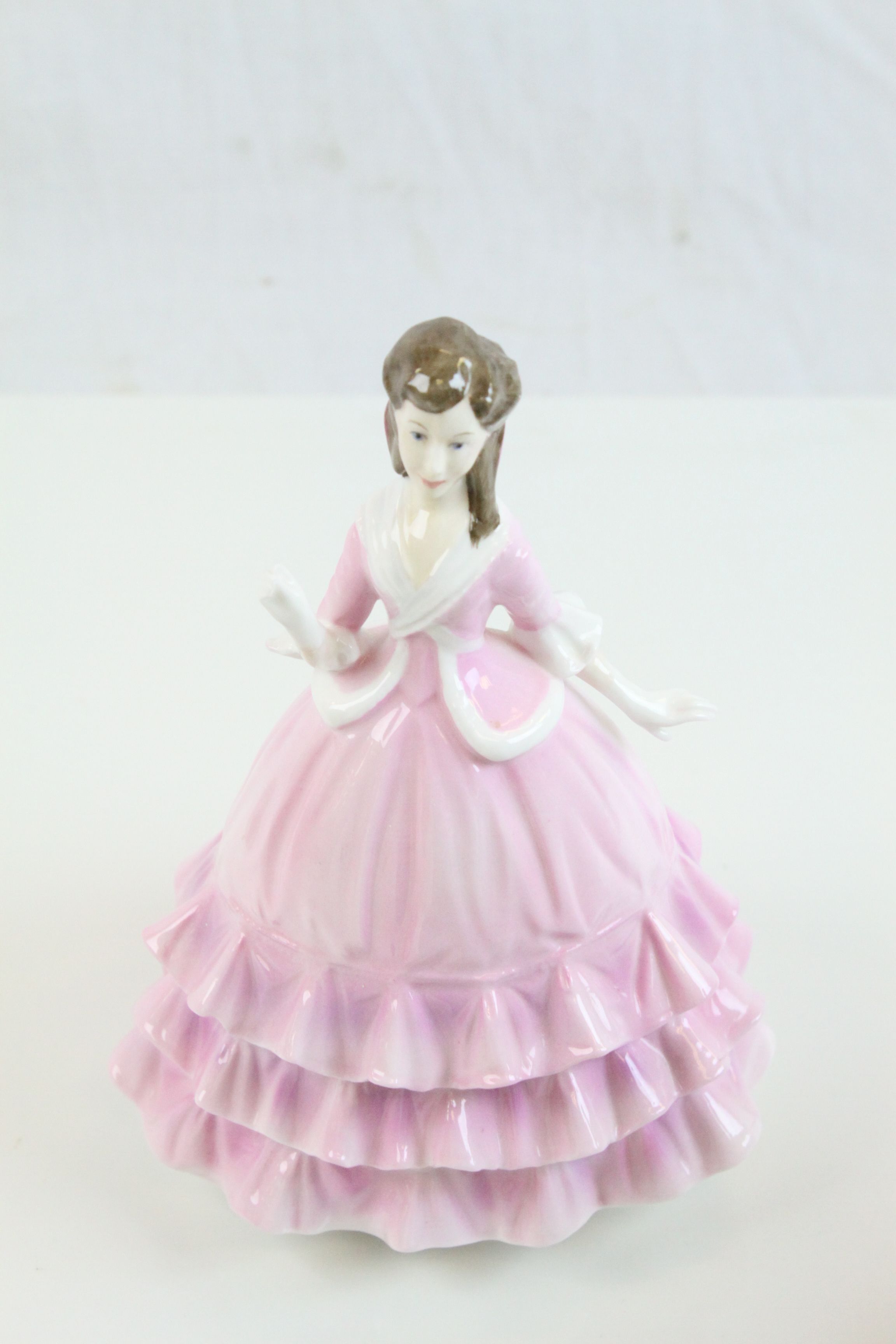 Two Nao figurines, Royal Doulton "Autumn Breezes" figurine & two Worcester figurines to include; - Image 3 of 6