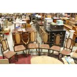 Set of Six 20th century Oak Dining Chair (including two carvers)