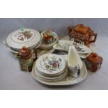 Box of mixed ceramics to include Copeland Spode, Royal Doulton etc