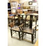 Pair of Chinese ' Official's Hat ' Chairs, probably Shanxi Province Yumu Wood