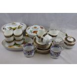 Mixed Lot of Ceramics including Royal Worcester Evesham, Aynsley Teaware and some Cut glass