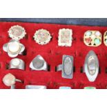 A collection of vintage costume jewellery paste set rings, modernist style, 1950s/1960s etc,