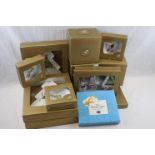 Collection of Boxed Clare Mackie for Royal Worcester Festive Collection Ceramics including Leaping