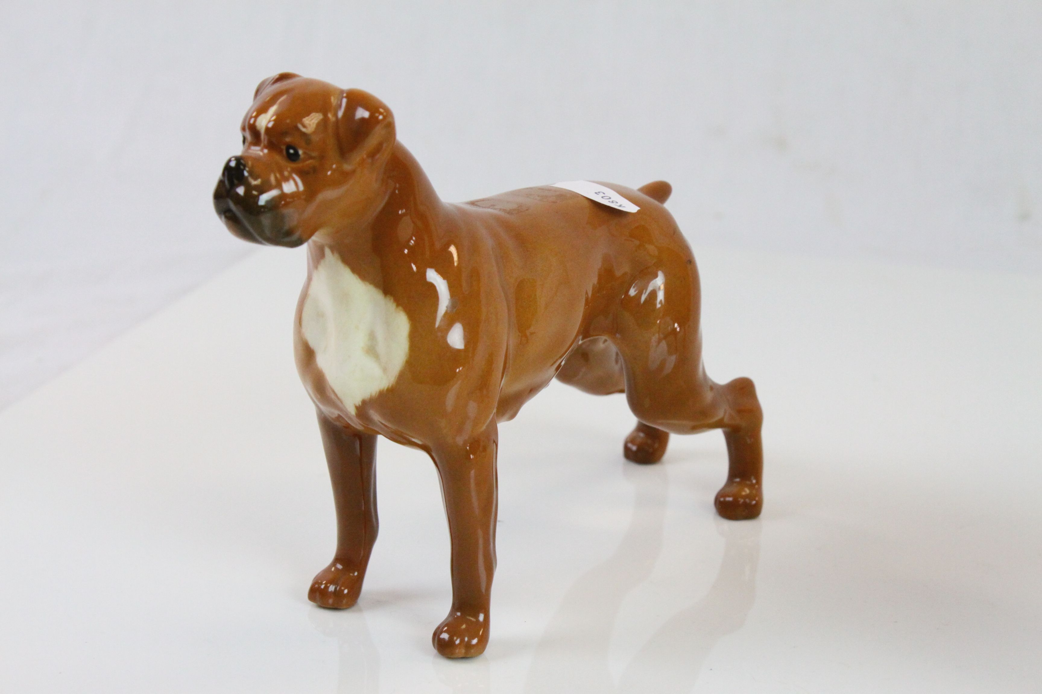 Beswick ceramic model of a Boxer dog and a Doberman - Image 3 of 5