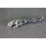 White Metal Jaguar Car Lapel Badge