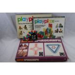 Toys - Three Boxed Sets of Playplax Squares together with a Boxed Super Spirograph