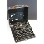 Vintage Cased ' Remington Home Portable ' Typewriter
