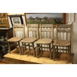 Set of Four Vintage Child's Chairs
