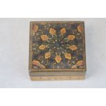 Tunbridge Ware box with Geometric Design to Hinged Lid