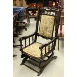 Late Victorian American Rocking Chair