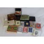 Assorted playing cards and containers to include Ferrari, Thomas De La Rue, Charrington's Toby