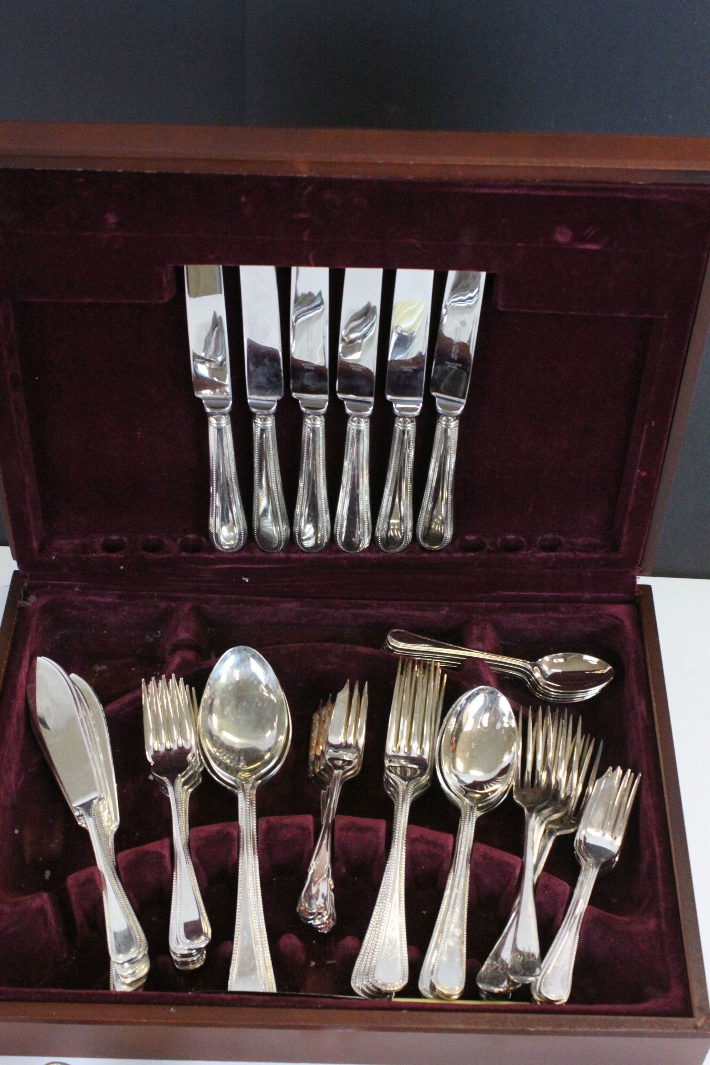 Part Canteen of Silver Plated Cutlery together with other Cutlery - Image 6 of 7