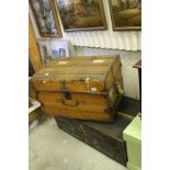 Tin Trunk and a Iron Bound Travelling Trunk