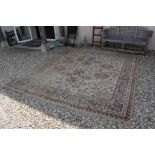 Large Beige and Brown Ground Rug