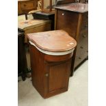 Victorian Mahogany Washstand / Vanity Unit, the hinged lid opening to reveal a ceramic sink with
