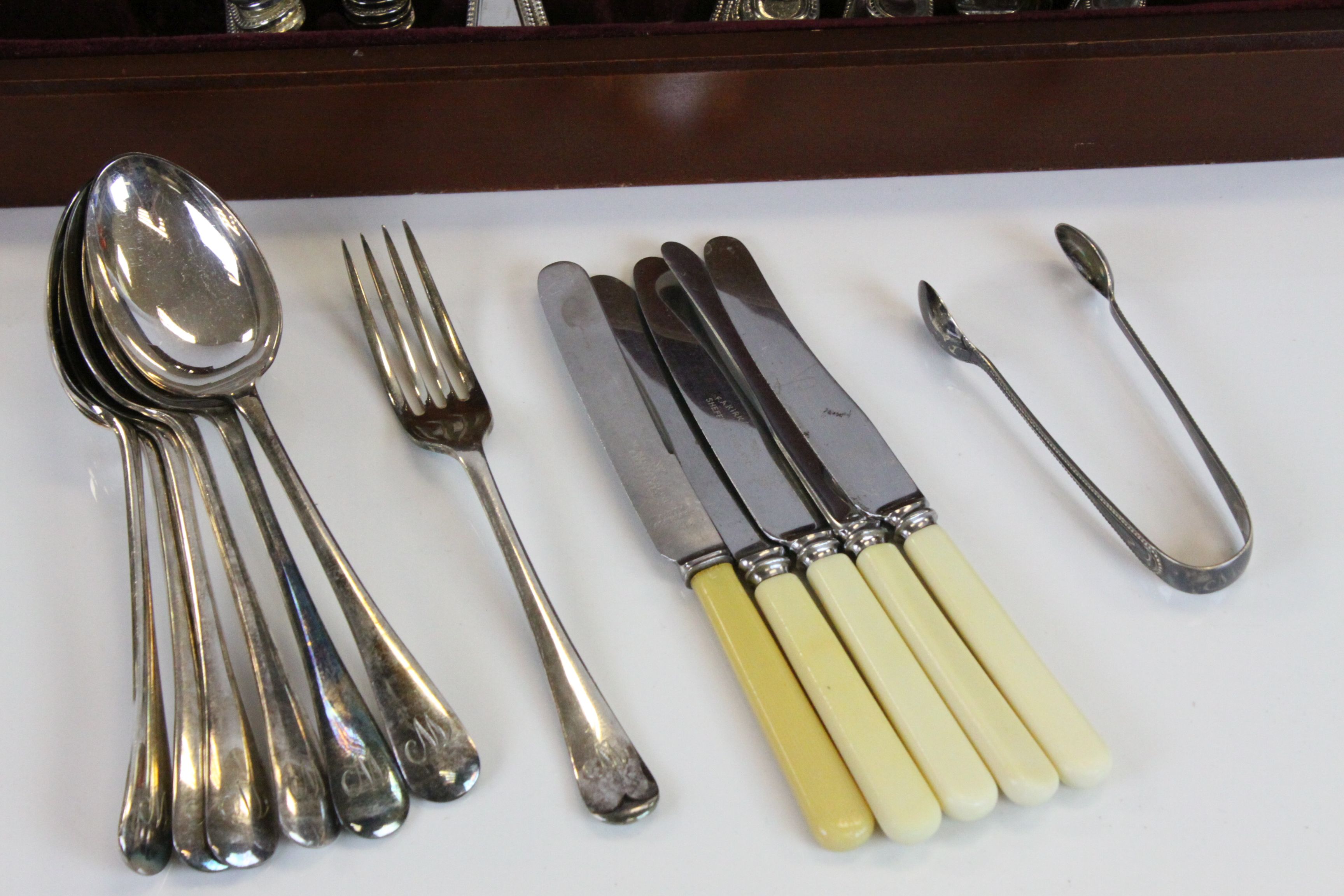 Part Canteen of Silver Plated Cutlery together with other Cutlery - Image 2 of 7