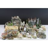 Large Collection of Model Cottages and Buildings including Danbury Mint