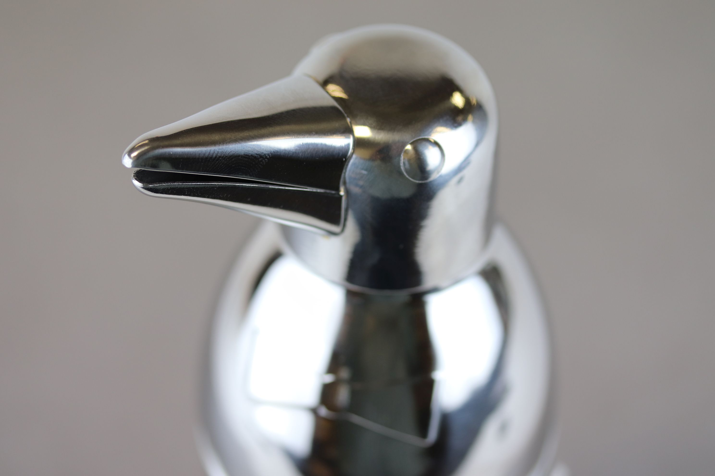 Silver Plated Cocktail Shaker in the form of a Penguin