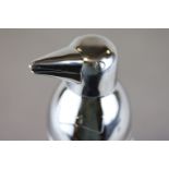 Silver Plated Cocktail Shaker in the form of a Penguin