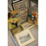 Collection of Pictures - Framed and Glazed John King Signed Limited Edition Hunting Print, Framed