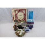 Mixed Lot including a Tibetan Prayer Wheel, Ceramics and Glass, etc