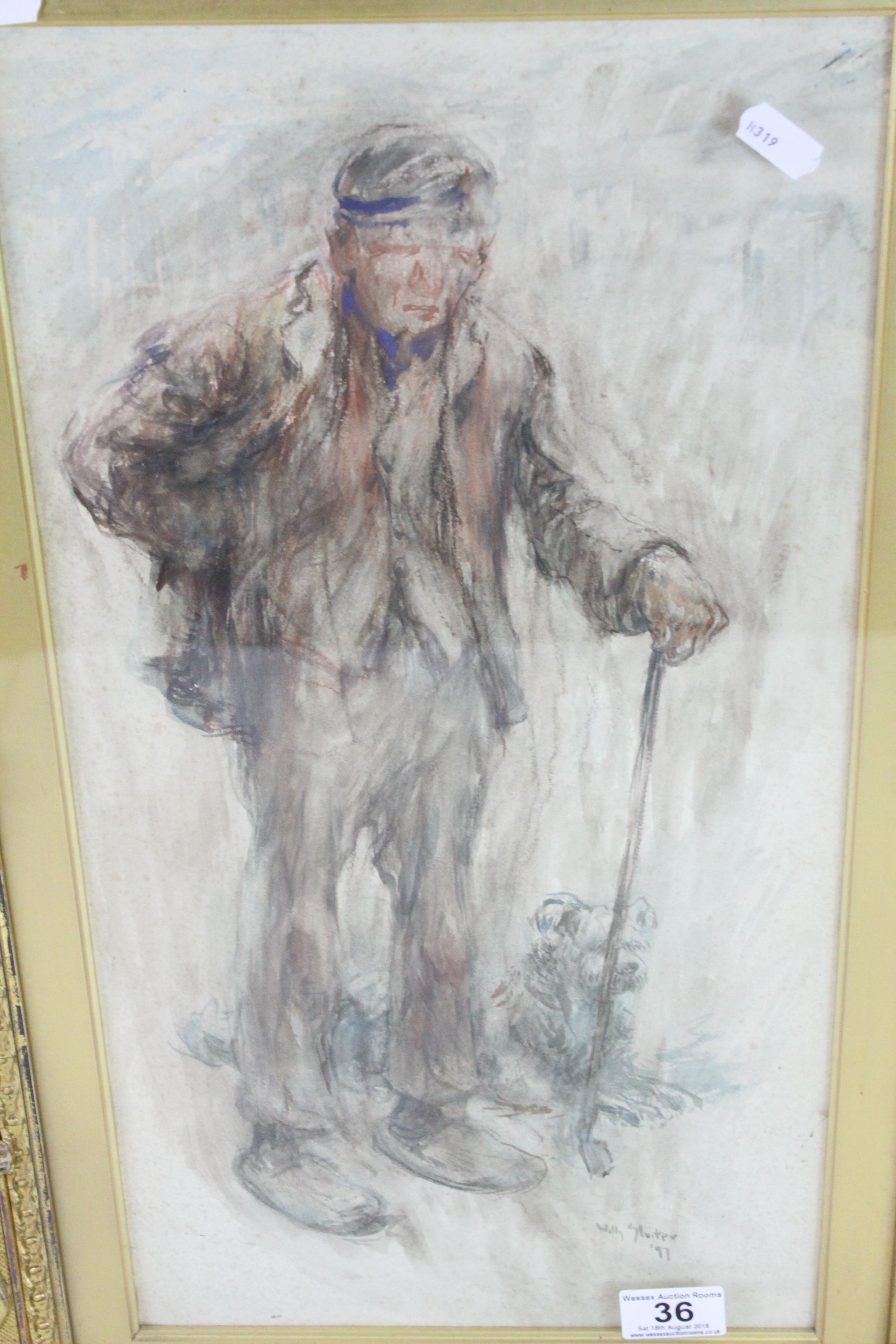 Ornate Gilt framed & glazed Watercolour of a Dutch Peasant, signed Willy Sluiter '97 (1873 - 1949) - Image 2 of 5