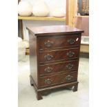 Small Georgian Style Chest of Four Drawers, 64cms high