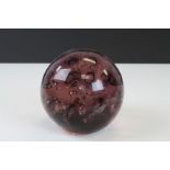 Large Glass Dump Paperweight